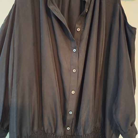 Silk black Nicole Miller Atelier dress - Picture 5 of 8